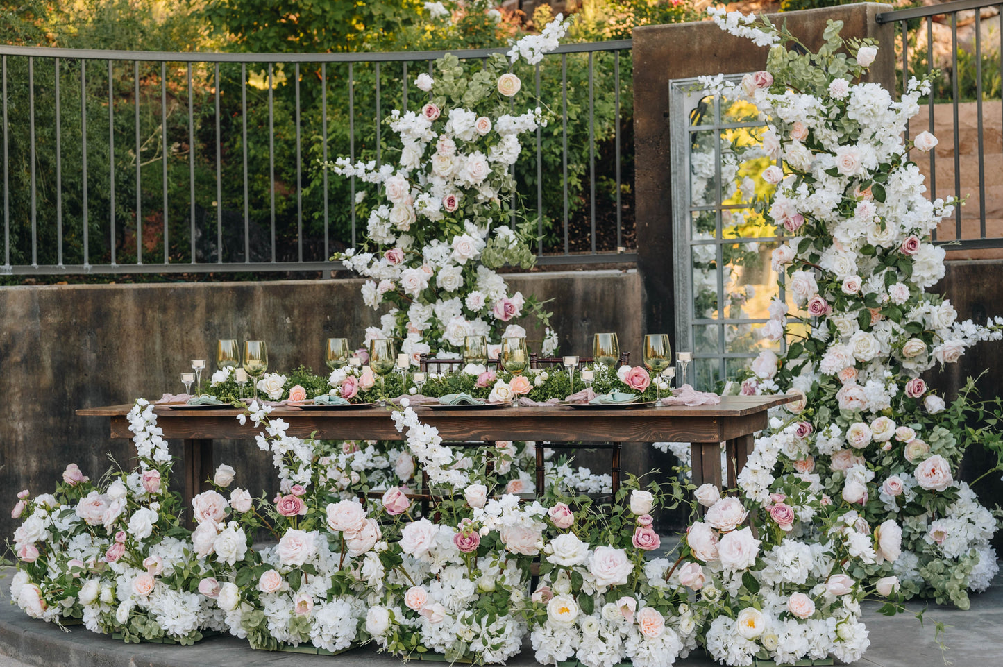 Claire Floral Pillars